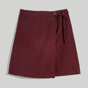 NWT Madewell Moleskin Side-Tie Mini Skirt